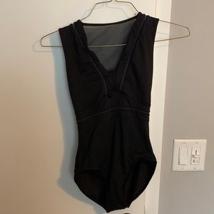 Bloch tank leotard with mesh back M black